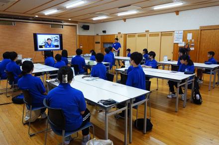 金井名誉校長からのビデオメッセージ